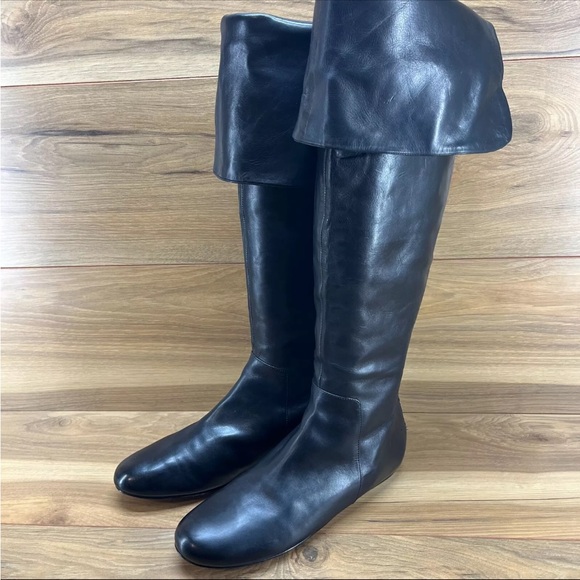 Vera Wang Leather Knee-High Boots - Picture 10 of 10